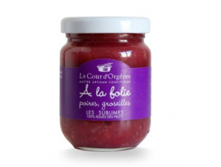 CONFITURE A LA FOLIE (POIRES, GROSEILLES)