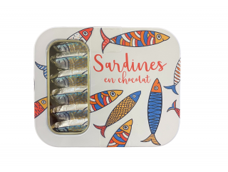 BOÎTE MÉTAL SARDINES EN CHOCOLAT