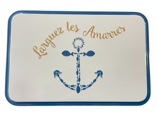 Boîte métal 350g palets nature "encre larguez les amarres"