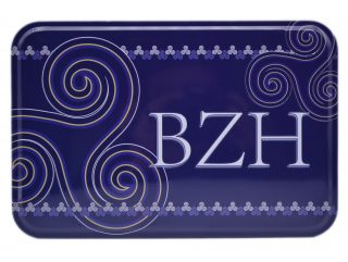 BOITE MÉTAL ASSORTIMENT 350 G - DECOR TRISKELL BLEU
