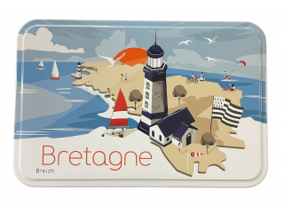 Boîte métal 350g palets nature "bretagne la loutre"