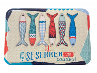 Boîte métal 350g palets nature "sardines"