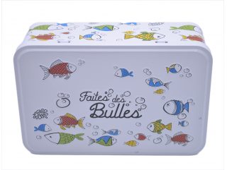 BOITE MÉTAL GALETTE 320 G - DÉCOR FAITES DES BULLES
