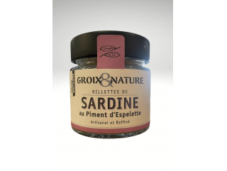Rillettes de Sardine au Piment d'Espelette Groix&nature