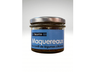 ATELIER DU CUISINIER EMIETTE DE MAQUEREAUX AU CONFIT DE LEGUMES CITRONNES 