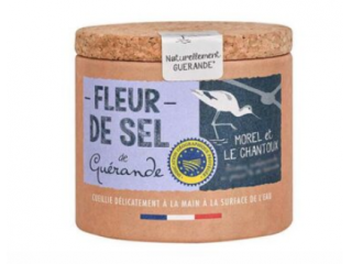 Fleur de sel de Guérande pot en carton + liège 