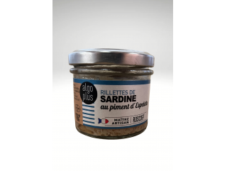 ALGO PLUS RILLETTES DE SARDINE AU PIMENT D'ESPELETTE 