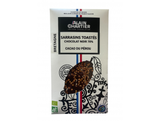TABLETTE CHOCOLAT NOIR SARRASINS TOASTÉS 