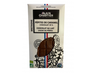 TABLETTE CHOCOLAT AU LAIT PÉPITES DE CARAMEL