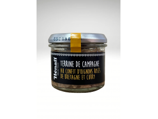 HENAFF TERRINE DE CAMPAGNE AU CONFIT D'OIGNONS ROSES DE BRETAGNE ET CURRY 