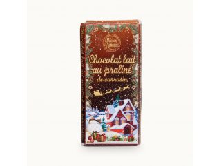 TABLETTE CHOCOLAT AU LAIT AU PRALINÉ DE SARRASIN 