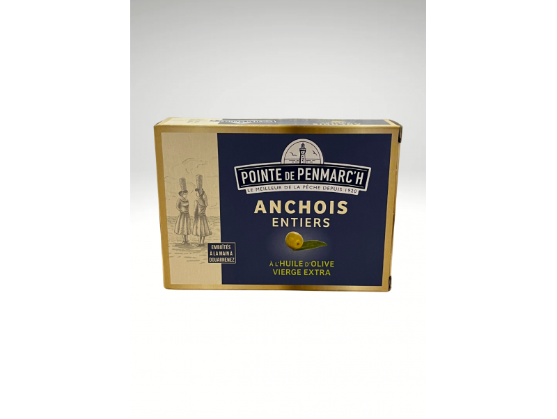 LA POINTE DE PENMARC'H ANCHOIS ENTIERS A L'HUILE D'OLIVE VIERGE EXTRA