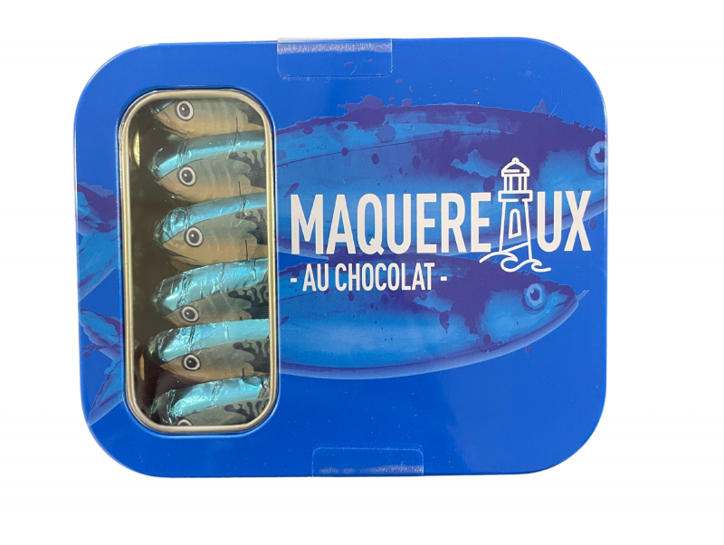 BOÎTE MÉTAL MAQUEREAUX AU CHOCOLAT