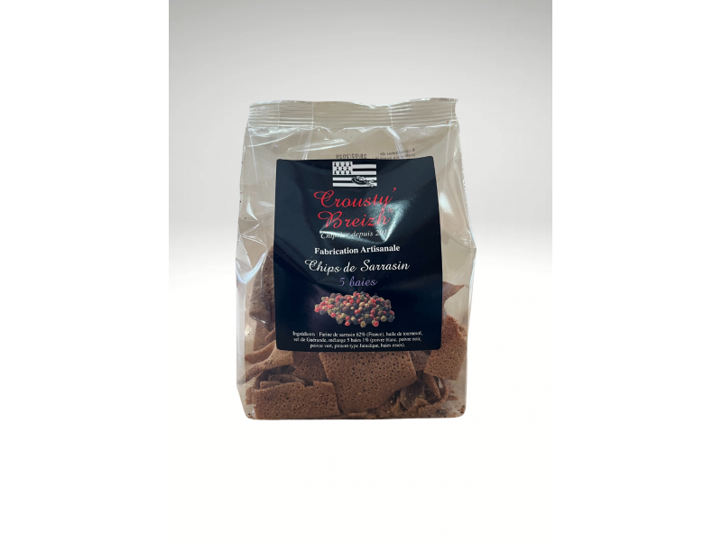 CROUSTY'BREIZH CHIPS DE SARRASIN AUX 5 BAIES 