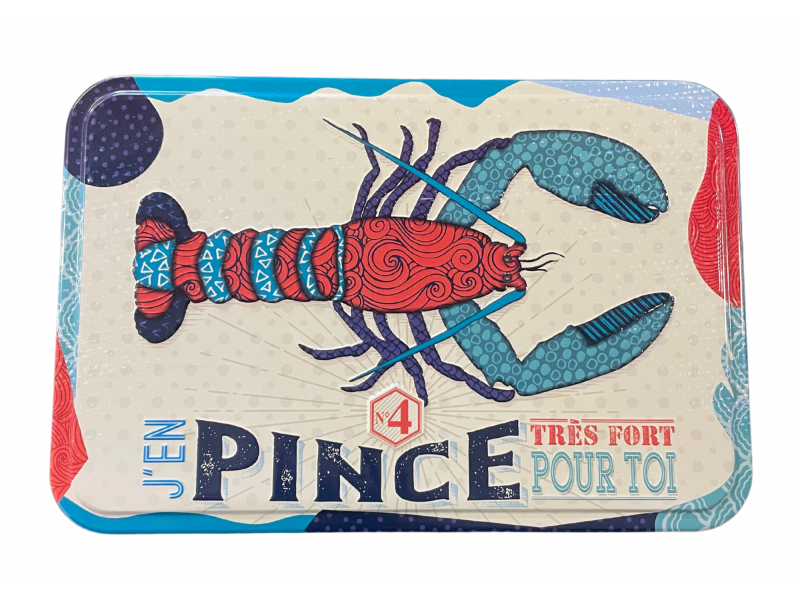 Boîte métal 350g palets nature 