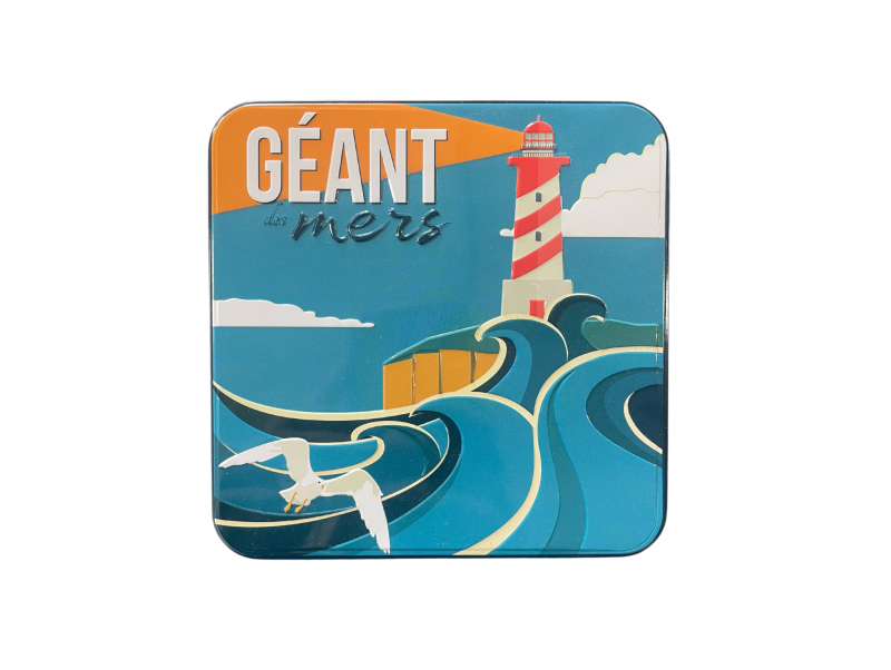 Boîte carrée 180g galettes nature "géants des mers"