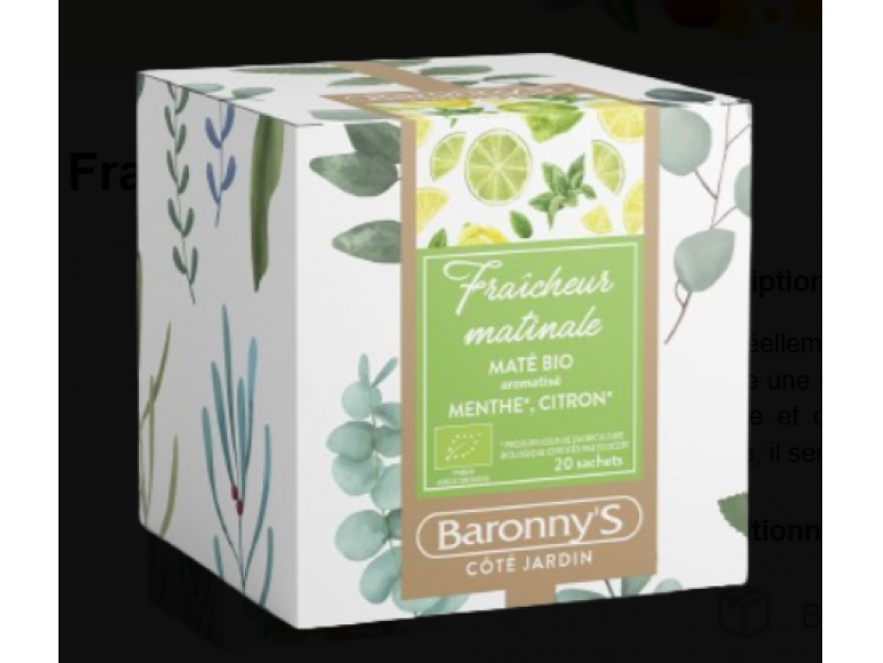 GAMME JARDIN THÉ FRAÎCHEUR MATINALE BIO