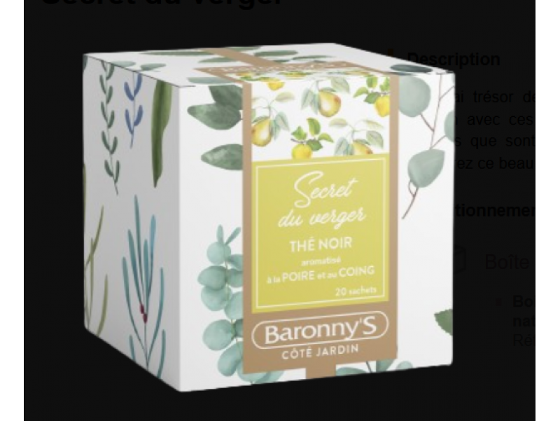 GAMME JARDIN THÉ SECRET DU VERGER 