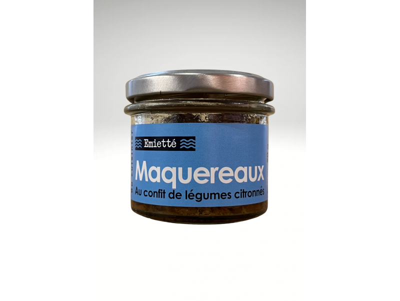 ATELIER DU CUISINIER EMIETTE DE MAQUEREAUX AU CONFIT DE LEGUMES CITRONNES 