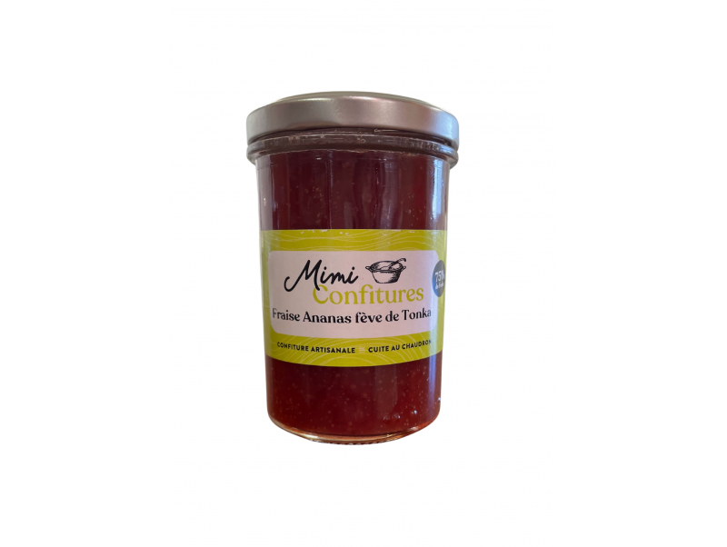 MIMI CONFITURE FRAISE ANANAS FÈVE DE TONKA 250G