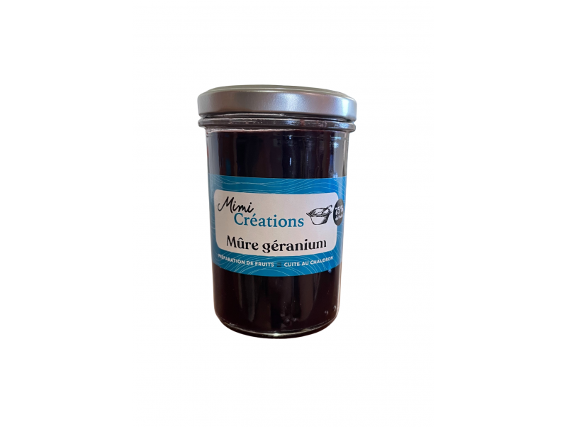 MIMI CONFITURE MÛRE GÉRANIUM 250G