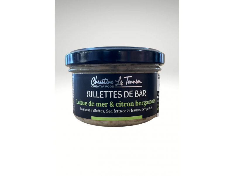 CHRISTINE LE TENNIER RILLETTES DE BAR LAITUE DE MER & CITRON BERGAMOTE 