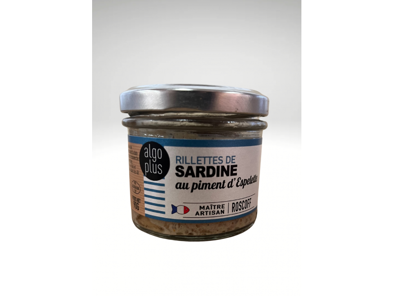 ALGO PLUS RILLETTES DE SARDINE AU PIMENT D'ESPELETTE 