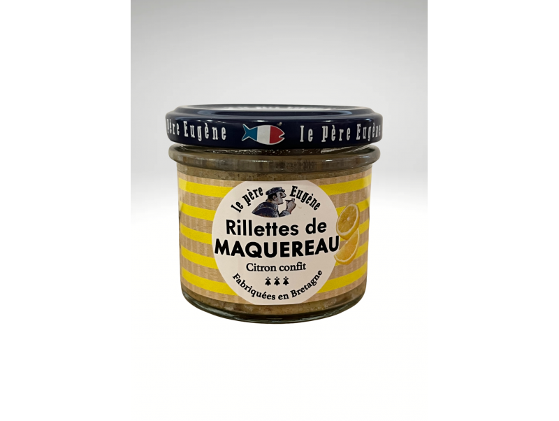 LE PERE EUGENE RILLETTES DE MAQUEREAU CITRON CONFIT 