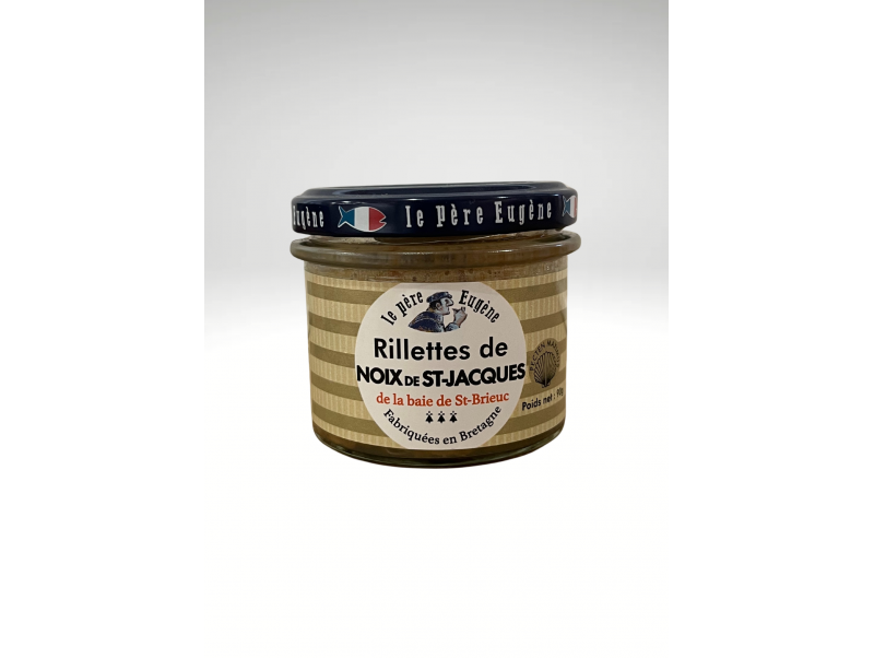 LE PERE EUGENE RILLETTES DE NOIX DE ST JACQUES DE LA BAIE DE ST BRIEUC 