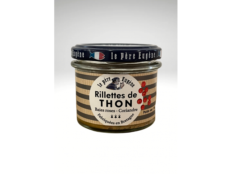LE PERE EUGENE RILLETTES DE THON BAIES ROSES - CORIANDRE 