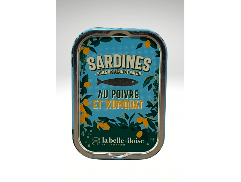 LA BELLE ILOISE SARDINES AU POIVRE ET KUMQUAT 