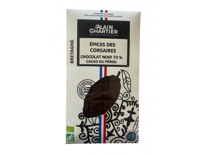 TABLETTE CHOCOLAT NOIR ÉPICES CELTIQUES