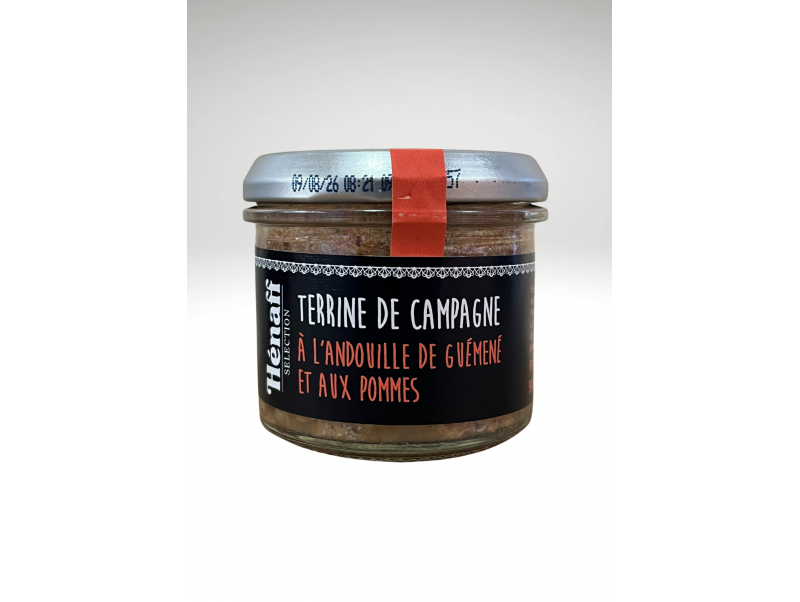 HENAFF TERRINE DE CAMPAGNE A L'ANDOUILLE DE GUEMENE ET AUX POMMES 