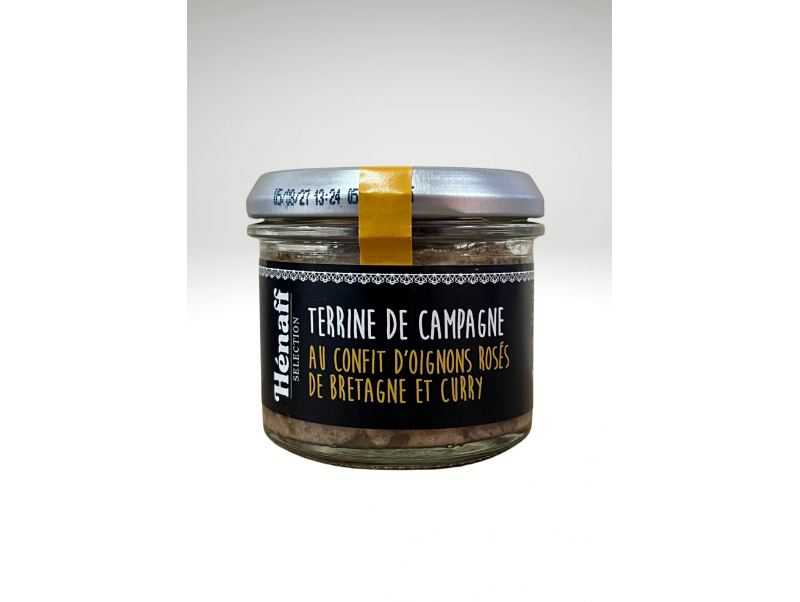 HENAFF TERRINE DE CAMPAGNE AU CONFIT D'OIGNONS ROSES DE BRETAGNE ET CURRY 