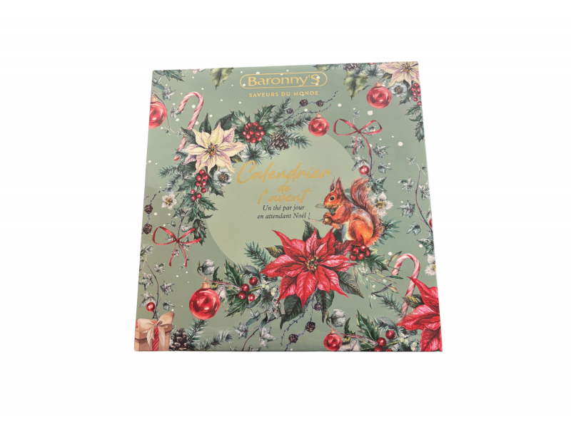 Calendrier de l'avent Thés et Tisanes Baronny's