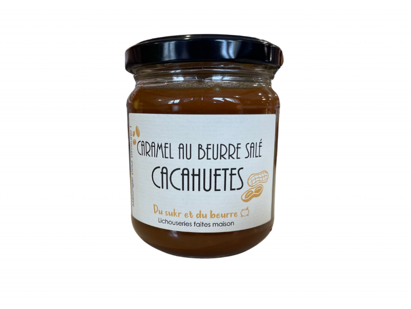 CARAMEL AU BEURRE SALÉ "DU SUKR ET DU BEURRE" CACAHUÈTES 220G