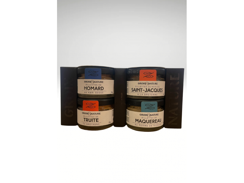 Coffret Mini Rillettes 4x30g Groix&nature